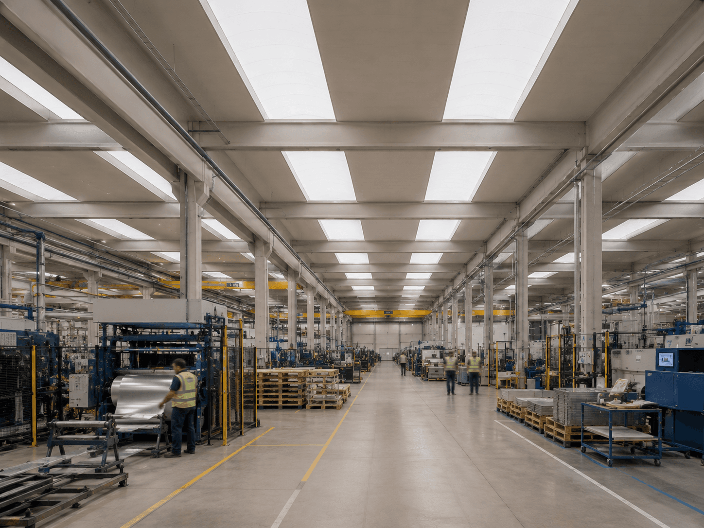 Comfortabele productievloer door minder warmte en schittering bij lichtstraten