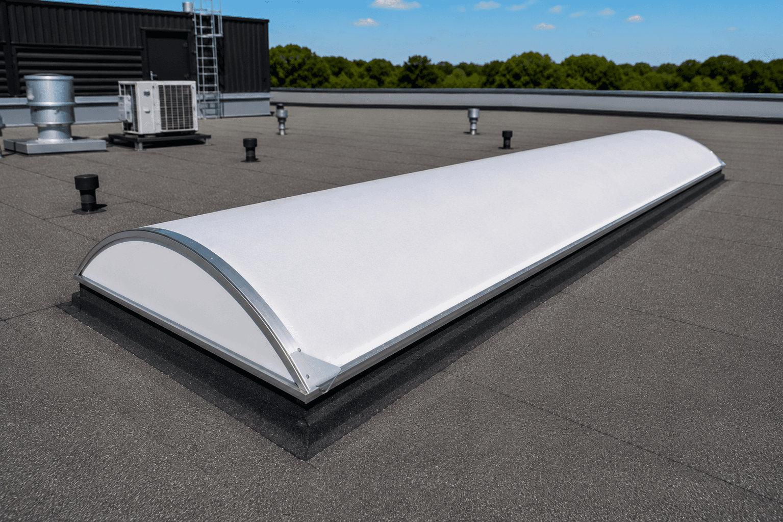 Productieomgeving met daglicht via lichtstraten in het dak